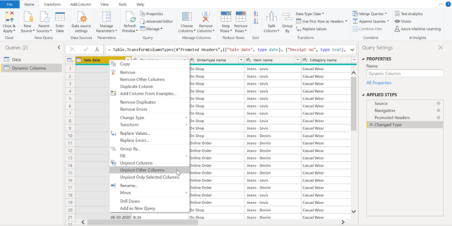 Power BI - Dynamic Columns in a Table / Blogs / Perficient