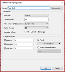 Parameter - Page Size