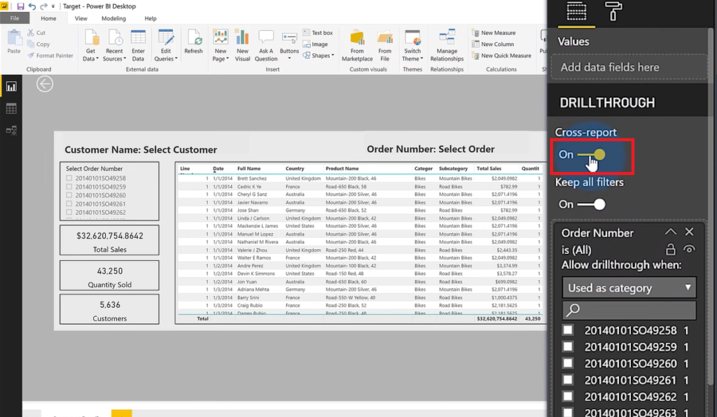 What Is Power Bi Cross Report