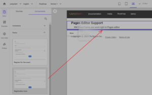 Consume Forms from Pages Editor