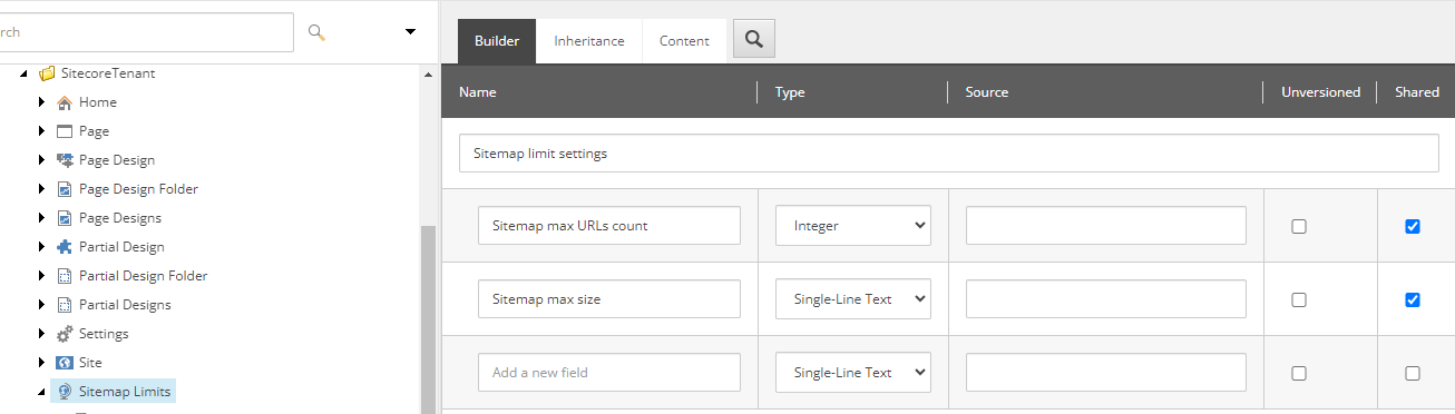 1 Sitemap Settings Template