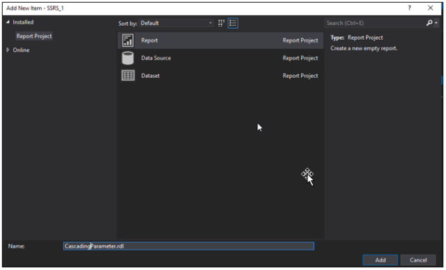 How To Create Cascading Parameters In Reporting Services (SSRS) / Blogs ...