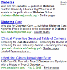 Doctors CSE Diabetes Results