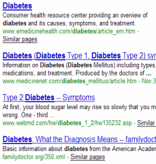 Patient CSE Diabetes Results