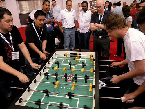 Yahoo vs. Google Foosball 1