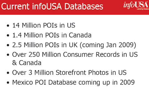 InfoUSA Database Summary