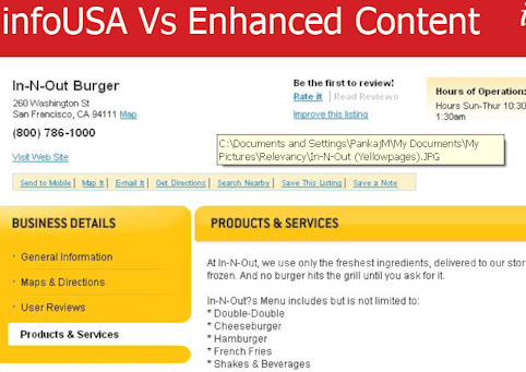 InfoUSA Enhanced Content