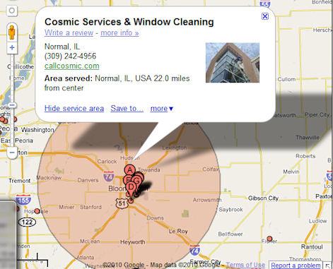 Google Local Service Area