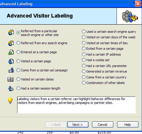 Clicktracks Advanced Labeling