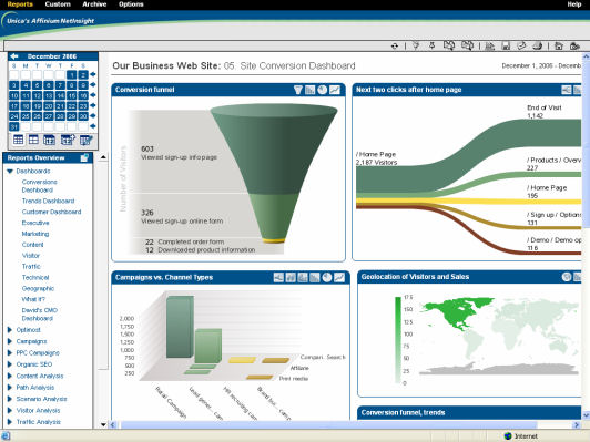 Affinium NetInsight Custom Dashboards