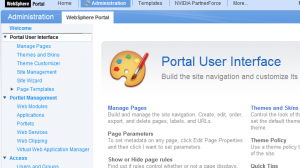 Portal Administration Page image