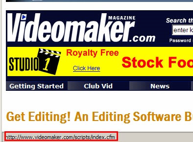 Videomaker Home Page Redirect