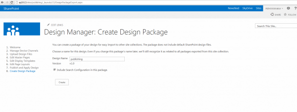 Create Design package