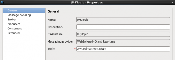 JMSTopic - Properties