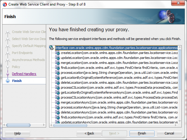 Create Web Service Client and Proxy Wizard