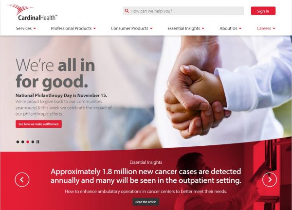 Cardinal Health Web Redesign Receives Marketing IMPACT Award