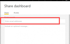 Power BI Share Dashboard
