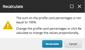 Sitecore Percentage Warning Dialog