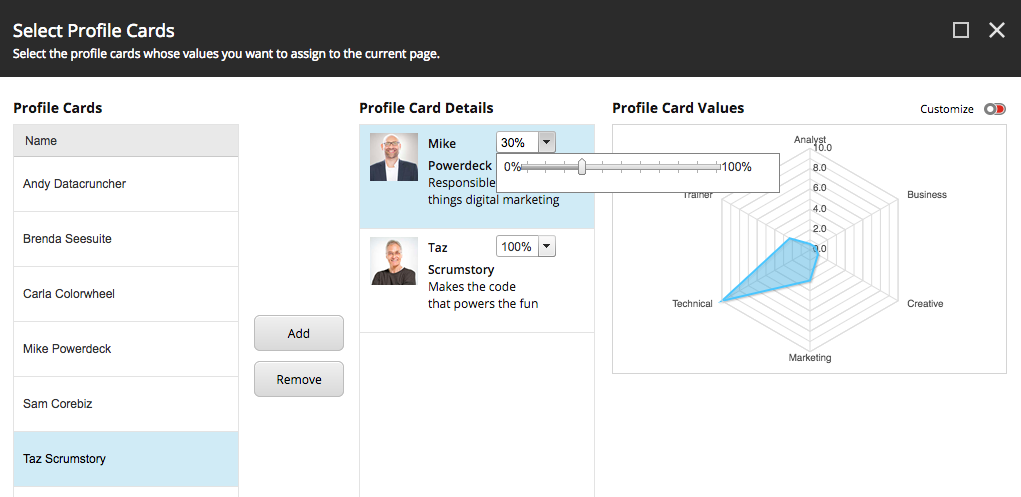 Sitecore Percentage Control example