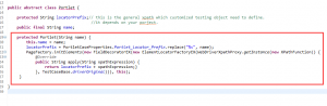 Selenium Portlet Abstract Class