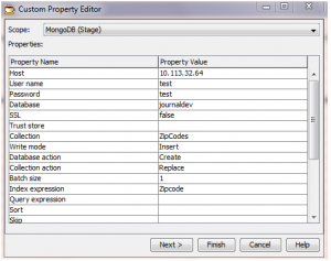 MongoDB Custom Property Editor
