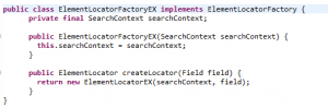 Selenium ElementLocatorFactoryEX