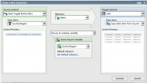 Active Reports Using the Data Toggle Bar in Cognos