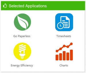 Selected Applications Web Part