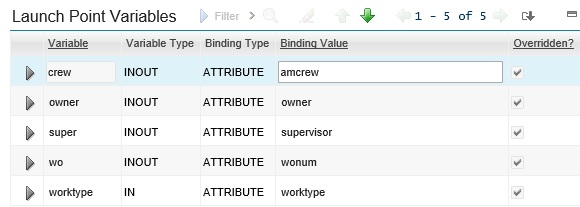 Automation Script Launch Point Variables