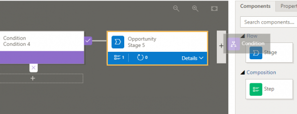 Adding a Condition to a Process Flow Normally