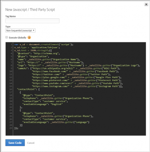 DTM example for JSON-LD schema