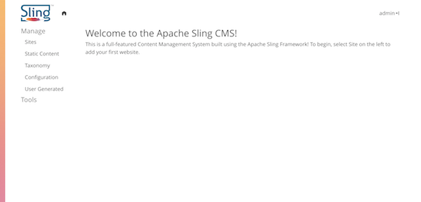 Sling CMS Home