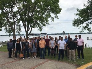 perficient team picture by the lake