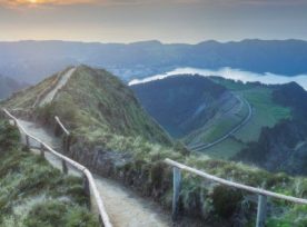 Mountain Landscape Ponta Delgada Island Azores Picture Id1129571382