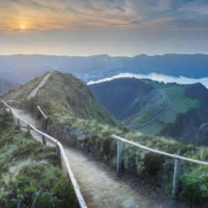 Mountain Landscape Ponta Delgada Island Azores Picture Id1129571382