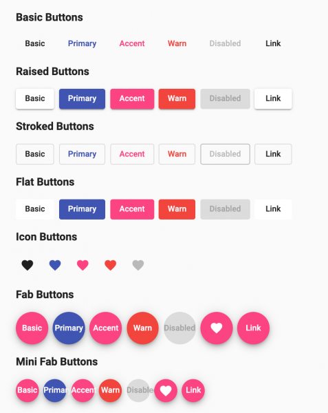 Material Angular Buttons