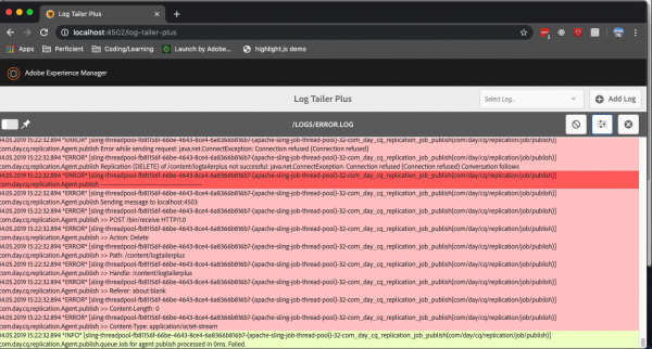 Log Tailer Plus - Syntax Highlighting/Hover Functionality