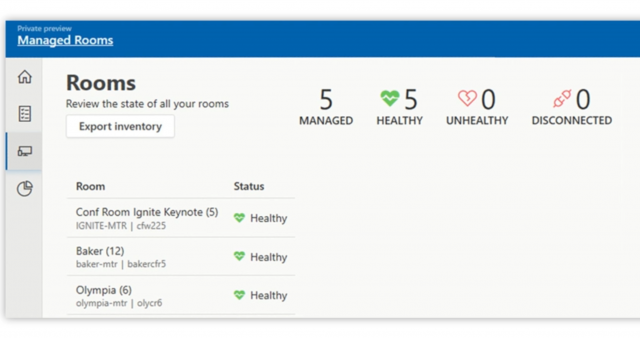 Microsoft Teams Managed Meeting Rooms