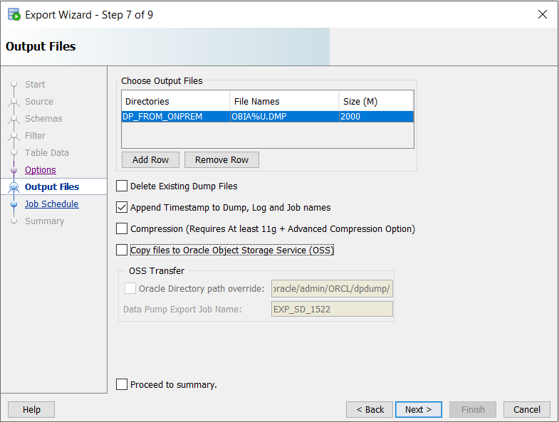 SQL Developer Data Pump