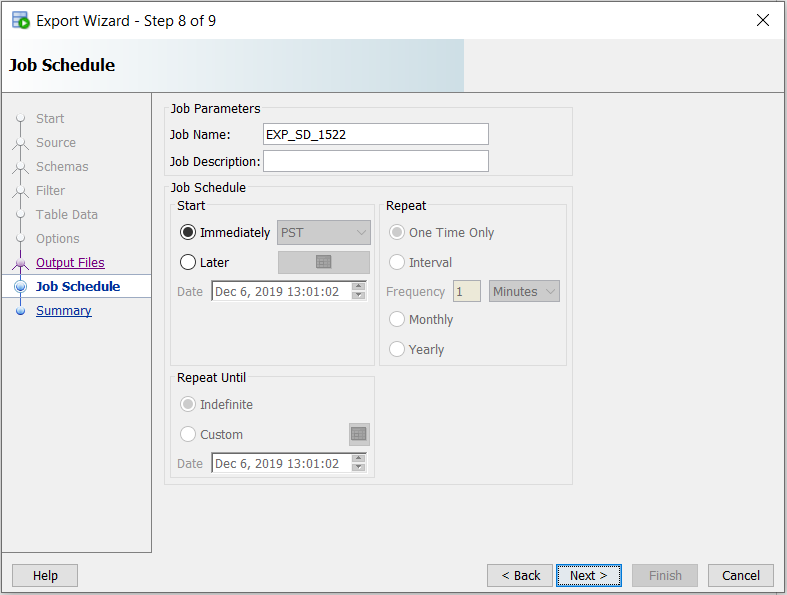 SQL Developer Data Pump