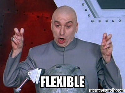 It's 'flexible' as long as you only do the 5 things it can do...