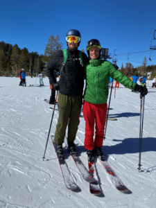 2020 – My Middle Son Aleksander And I Skiing In Mammoth