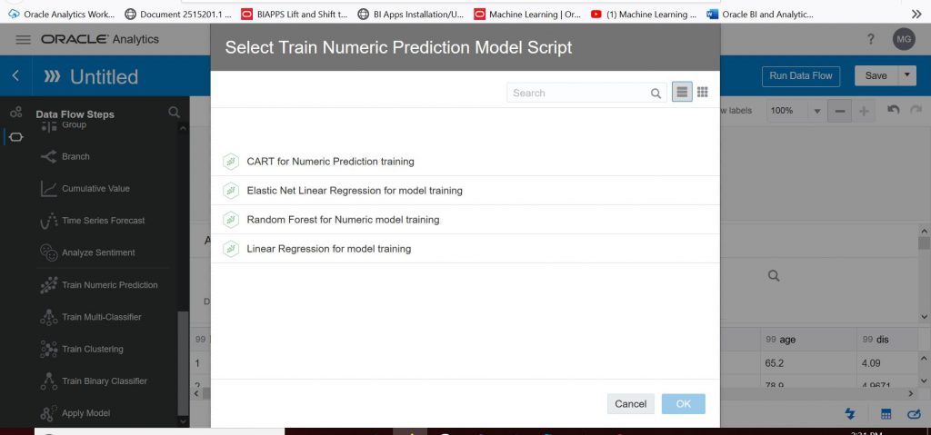 Selecting The Numer Prediction Model To Use