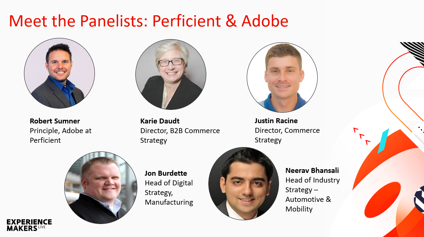 Perficient and Adobe manufacturing panelists