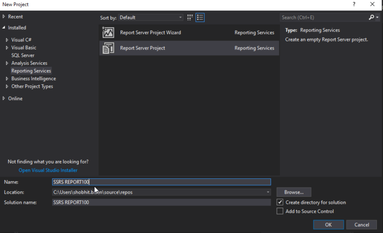 How To Create Reports Using SQL Server Reporting Service(SSRS)