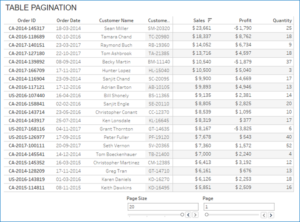 Table Pagination