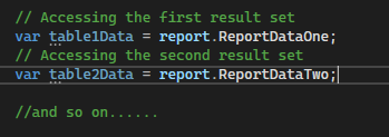 EF Core access and process multiple result sets