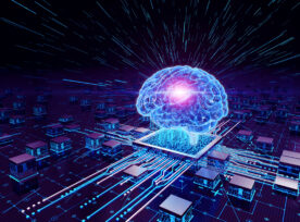 Ai New Age Digital Brain Chip Concept