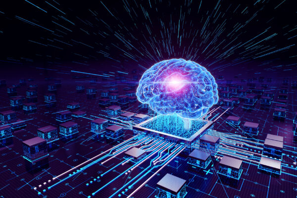 Ai New Age Digital Brain Chip Concept