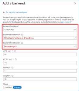 AKS Cluster external IP Address